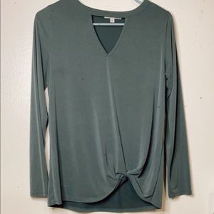 Teal long sleeve shirt